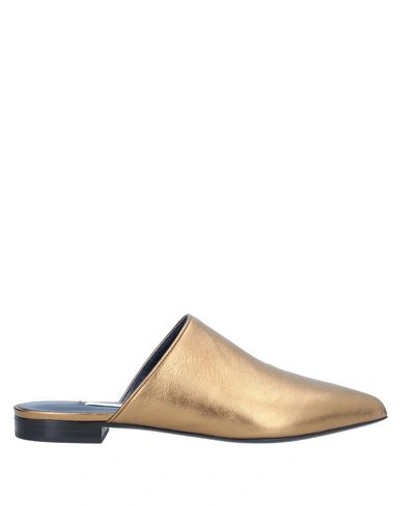 Vionnet Mules And Clogs In Bronze