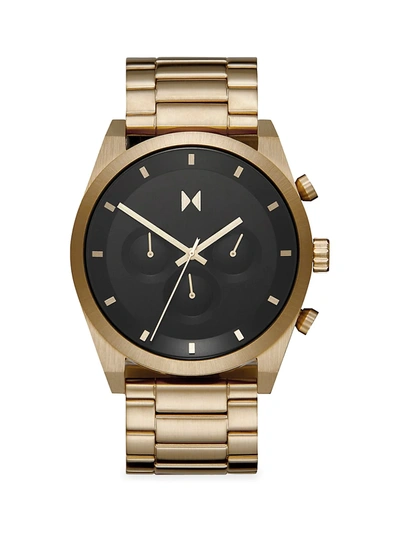Mvmt Men's Chronograph Element Gold-tone Stainless Steel Bracelet Watch 44mm
