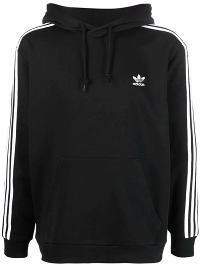 Adidas Originals Adicolor Classics 3-stripes Hooded Sweatshirt In Black