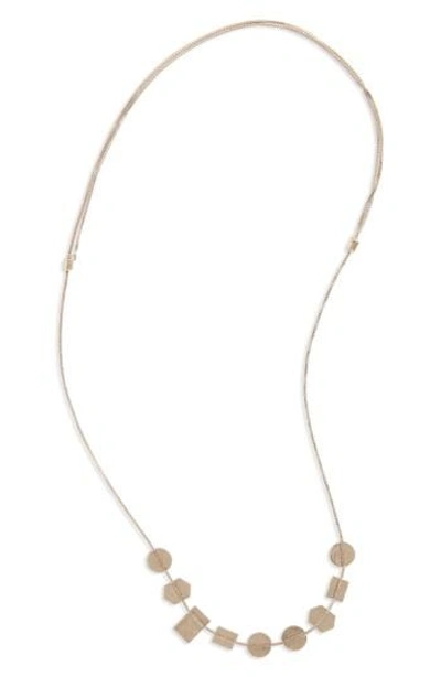 Madewell Holding Pattern Necklace In Light Silver Ox