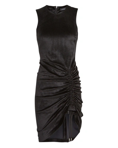 Atlein Bodycon Side Ruched Dress In Black