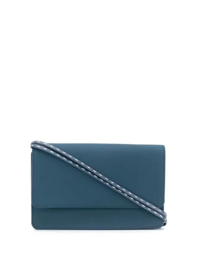 Jacquemus Riviera Rubberised-leather Shoulder Bag In Blue