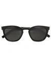 Saint Laurent Classic 28 Combi Sunglasses In Black-silver-grey