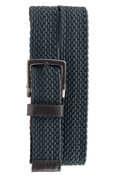 Nike Stretch Woven Belt In Armory Navy