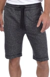 2(x)ist Camo Terry Drawstring Shorts In Black Heather