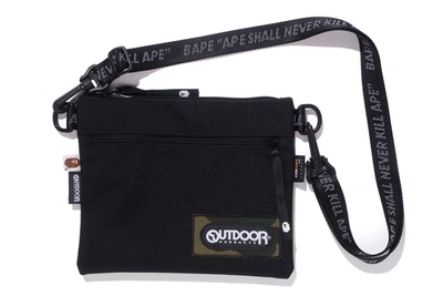 Pre-owned Bape  X Outdoors Products Mini Shoulder Bag Black