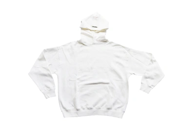 Pre-owned Fear Of God  Essentials Los Angeles 3m Pullover Hoodie White
