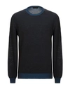 Roberto Collina Sweaters In Dark Blue