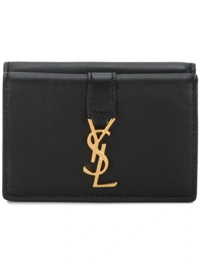 Saint Laurent Ysl Petite Wallet In Black