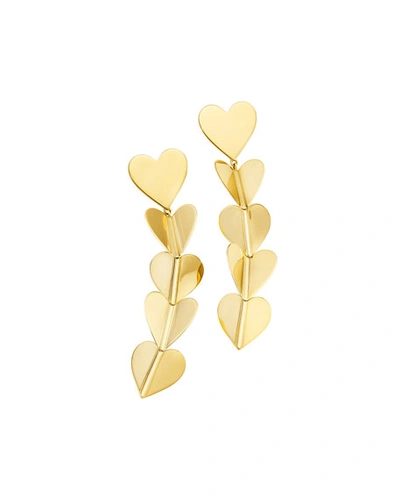 Cadar Wings Of Love 18k Large Drop Earrings In Gold