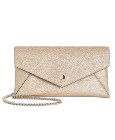 Kate Spade Burgess Court Chain Clutch In Pale Gold/gold