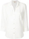 L Agence Nina Collared Button-down Blouse In White
