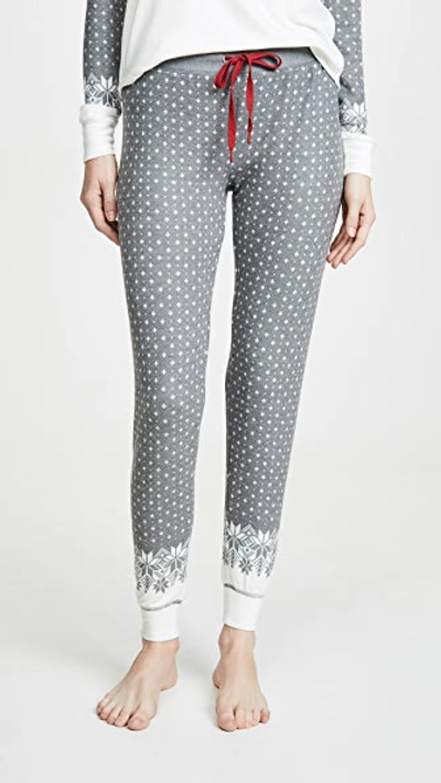 Pj Salvage Snowed In Pajama Pants In Charcoal