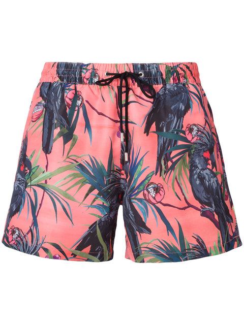 Paul Smith Bird Print Swim Shorts | ModeSens