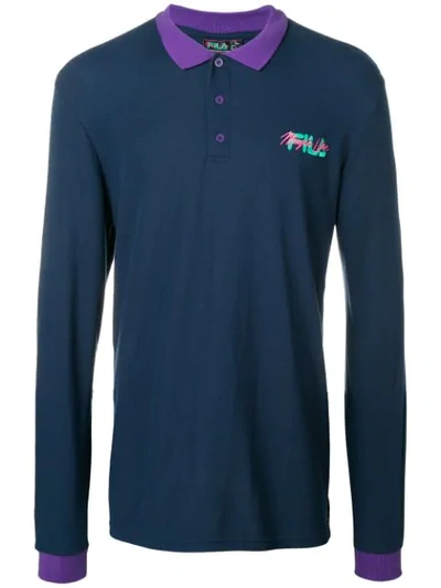 Fila Magic Line Polo Shirt In Blue