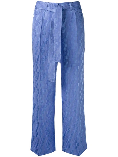 Etro Wide-leg Cropped Trousers - Purple