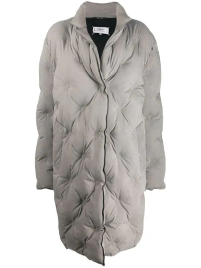 Maison Margiela Quilted Padded Coat In Grey