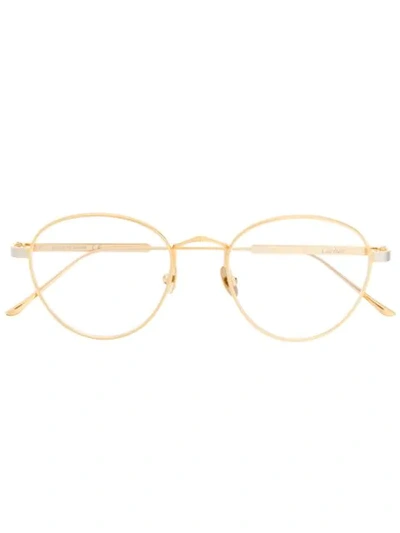 Cartier Round Frame Glasses In Gold