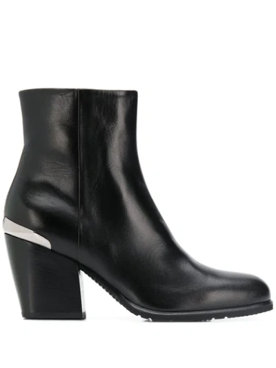 Baldinini Block Heel Ankle Boots In Black