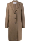 Harris Wharf London Single Breasted Coat In Neutrals