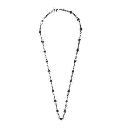 Amedeo Sterling Silver Beaded Necklace