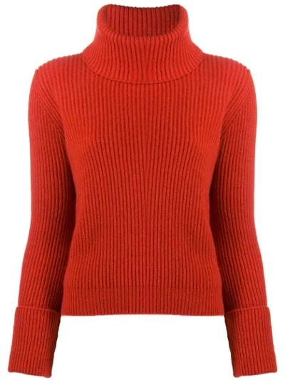 Alyki Roll Neck Jumper In 22066 Red