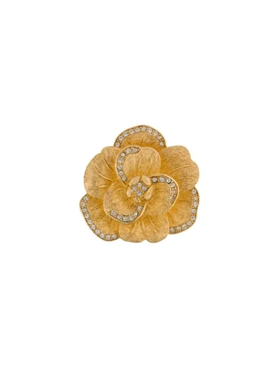 Pre-owned Dior 1980s Brooch In Gold