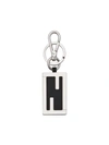 Fendi Ff Keyring In Silver