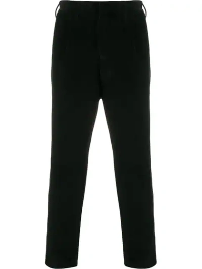 The Gigi Tapered Corduroy Trousers In Black