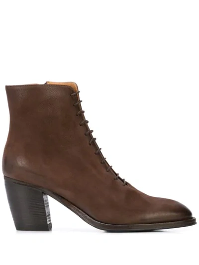 Alberto Fasciani Yara Lace-up Boots In Brown