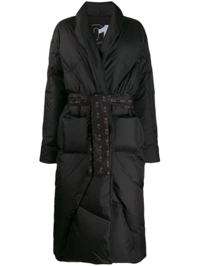 Khrisjoy Longline Puffer Coat In Black