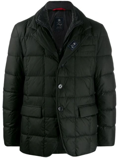 Fay Double-layered Down Jacket In Black