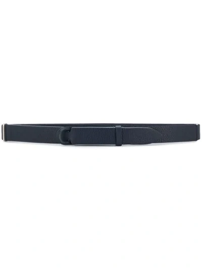 Orciani Nobuckle Signature Belt In Blue