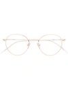 Snob Pucci Clip-on Lens Glasses In Gold
