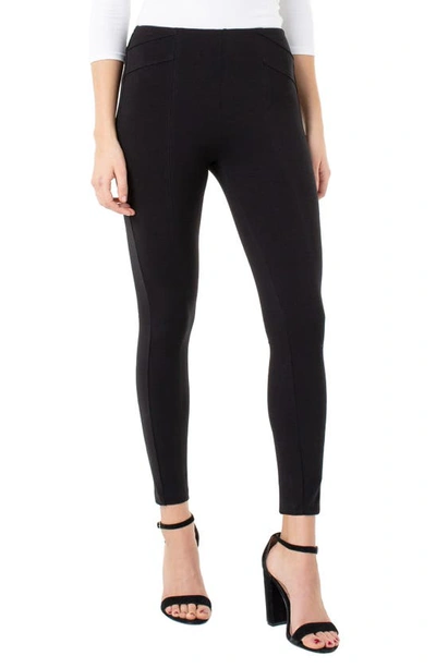 Liverpool Los Angeles Rhianna Seamed Ponte Leggings In Black