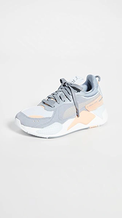 Puma Women's Rs-x Unexpected Mixes Mixed-media Low-top Sneakers In Tradewinds/ Heather