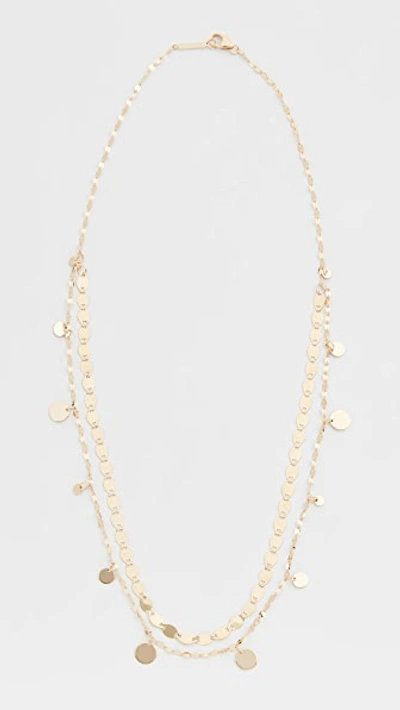 Lana Jewelry Gypsy Disc Necklace In Yellow Gold