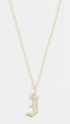 Jennifer Zeuner Jewelry Emmanuelle Initial Necklace In J