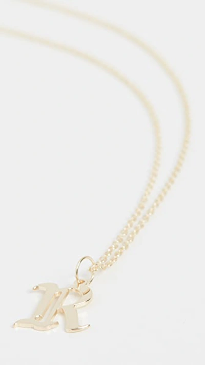 Jennifer Zeuner Jewelry Emmanuelle Initial Necklace In R