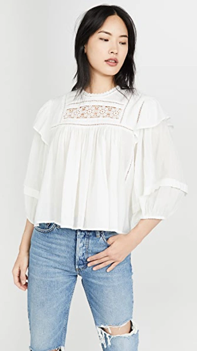 Free People Laura Top In Ivory
