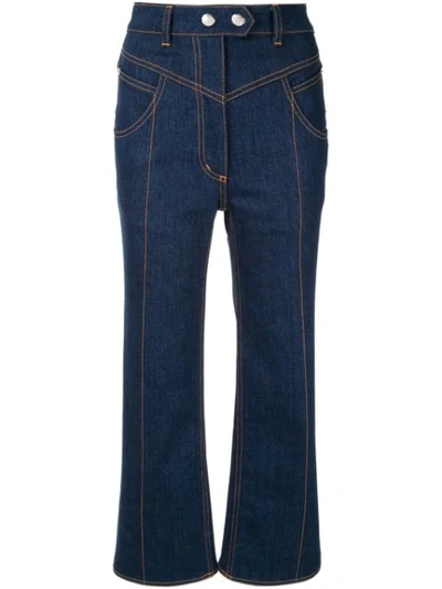 Ellery Eureka High-waisted Flared Jeans In Blue