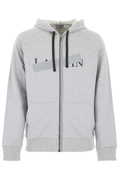 Lanvin Full Zip Hoodie In Grey