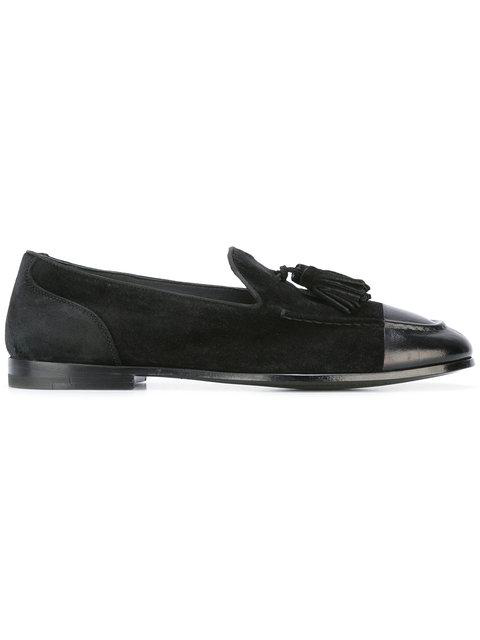 Alberto Fasciani Classic Tasseled Loafers In Black | ModeSens