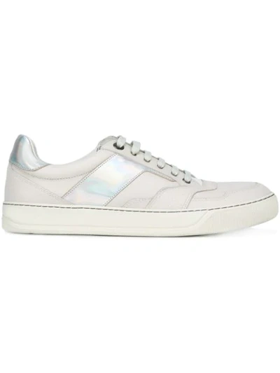 Lanvin Iridescent Panel Sneakers - Grey