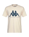 Kappa T-shirts In Beige