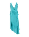 Hanita 3/4 Length Dresses In Emerald Green