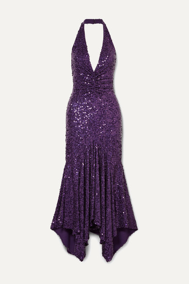 michael kors purple dress