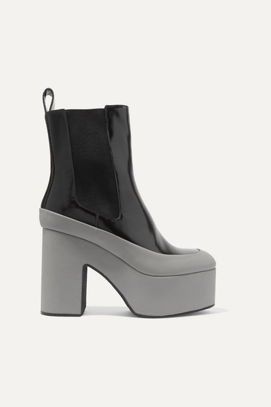 dries van noten white boots