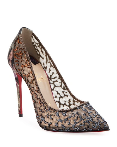 Christian Louboutin Follies Lace Red Sole Pumps