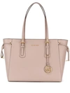 Michael Michael Kors Voyager Leather Tote Bag In Pink